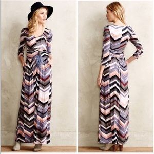 Anthropologie NOVELA Striped Maxi Dress by Maeve